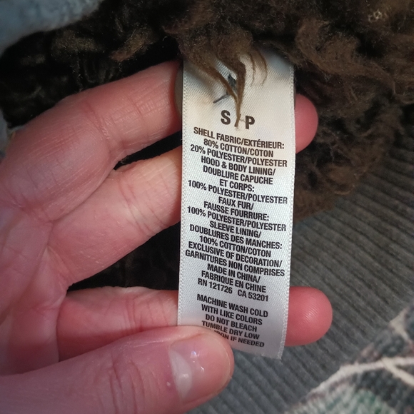 Vintage Y2K Aeropostale Mens Fur Lined Hoodie Small Zip Button Thrasher Mallgoth - Picture 10 of 12